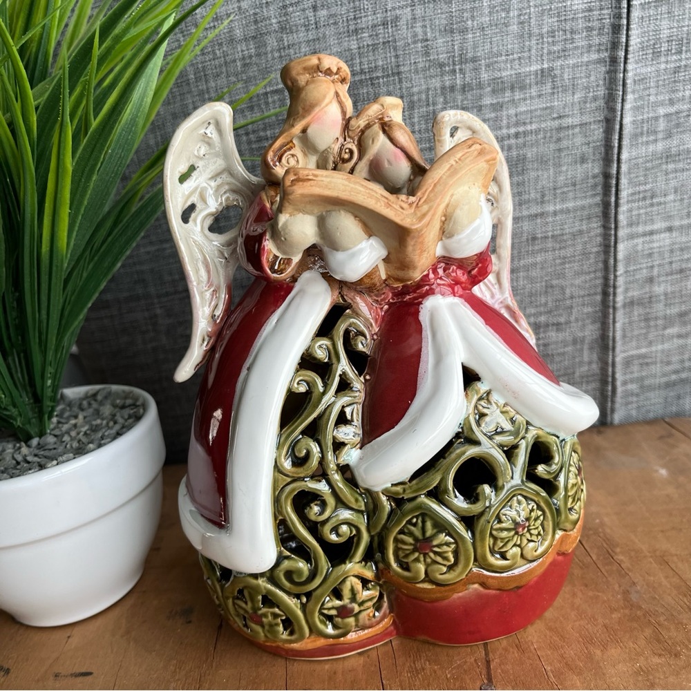 Angels Ornate Stonewear Angels Holiday Christmas Decor